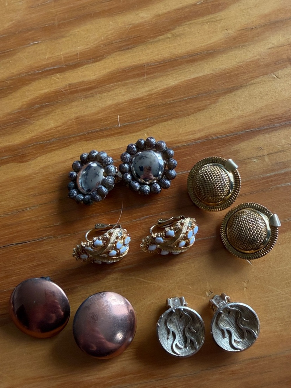 Bundle of Women’s Vintage Clip On Earrings